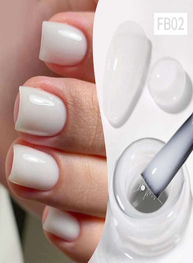 بورن بريتي جل أساس مطاطي من الألياف للأظافر 10 مل BORN PRETTY NailGel Art من BELLE GAGA® مقوي قوي للأظافر ومصلح، جل أساس يدوم طويلاً لا يحتاج إلى مسح (60890-أبيض حليبي) - Image 3