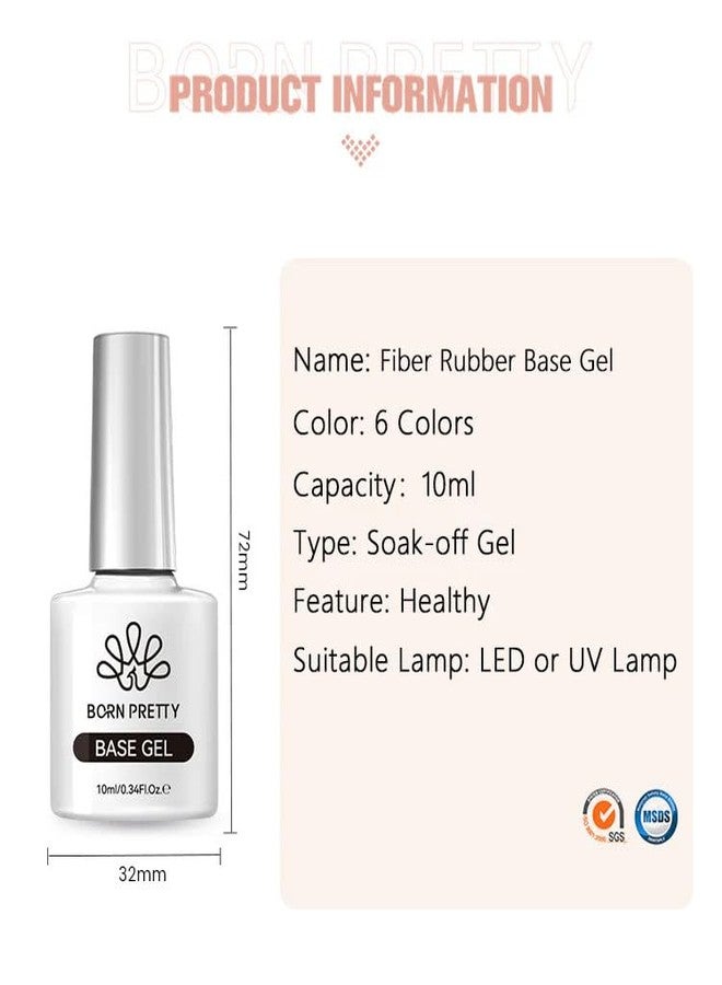 بورن بريتي جل أساس مطاطي من الألياف للأظافر 10 مل BORN PRETTY NailGel Art من BELLE GAGA® مقوي قوي للأظافر ومصلح، جل أساس يدوم طويلاً لا يحتاج إلى مسح (60890-أبيض حليبي) - Image 4