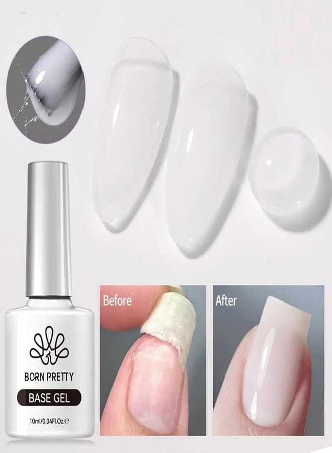 بورن بريتي جل أساس مطاطي من الألياف للأظافر 10 مل BORN PRETTY NailGel Art من BELLE GAGA® مقوي قوي للأظافر ومصلح، جل أساس يدوم طويلاً لا يحتاج إلى مسح (60890-أبيض حليبي) - Image 1