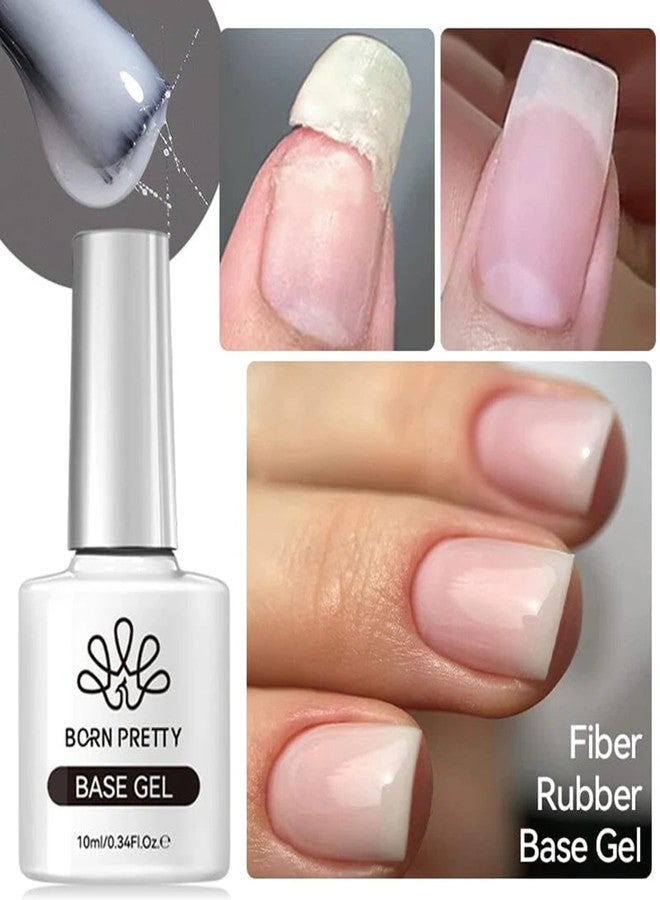 بورن بريتي جل أساس مطاطي من الألياف للأظافر 10 مل BORN PRETTY NailGel Art من BELLE GAGA® مقوي قوي للأظافر ومصلح، جل أساس يدوم طويلاً لا يحتاج إلى مسح (60890-أبيض حليبي) - Image 2