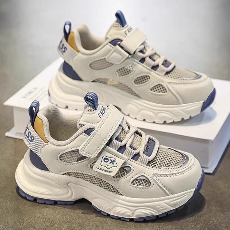 Boys Shoes 2025 Spring New Children'S Non-Slip Soft Bottom Sneaker Big Boys Breathable Father Shoes - Image 2