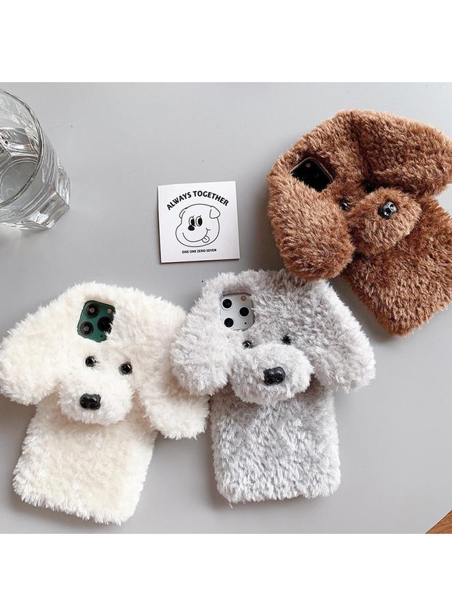 اس-توب جراب لهاتف iPhone 14 Plus، جراب هاتف من مادة TPU على شكل كلب تيدي - Image 2