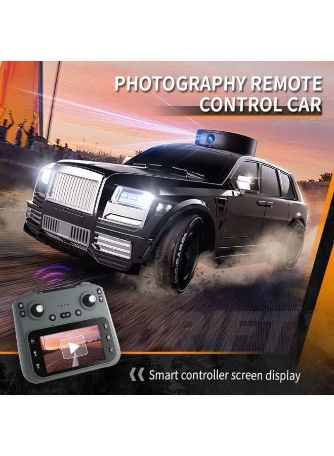 911S RC Car with Camera 720P HD, 1:18 4WD WiFi FPV Remote Control Car with Screen Controller, High Speed Drift RC Truck 2.4GHz Off Road Racing Car with LED Lights for Kids, Adults - Image 2