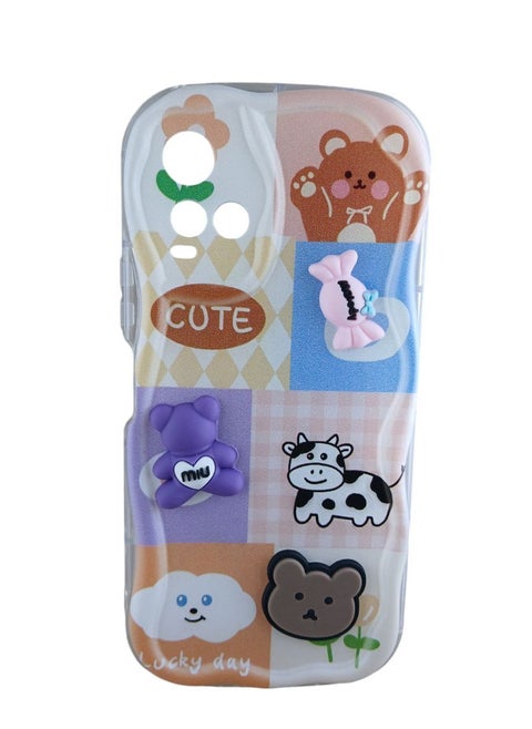 Back Cover Compatible With Phone Vivo Y33S - Multi Color 381