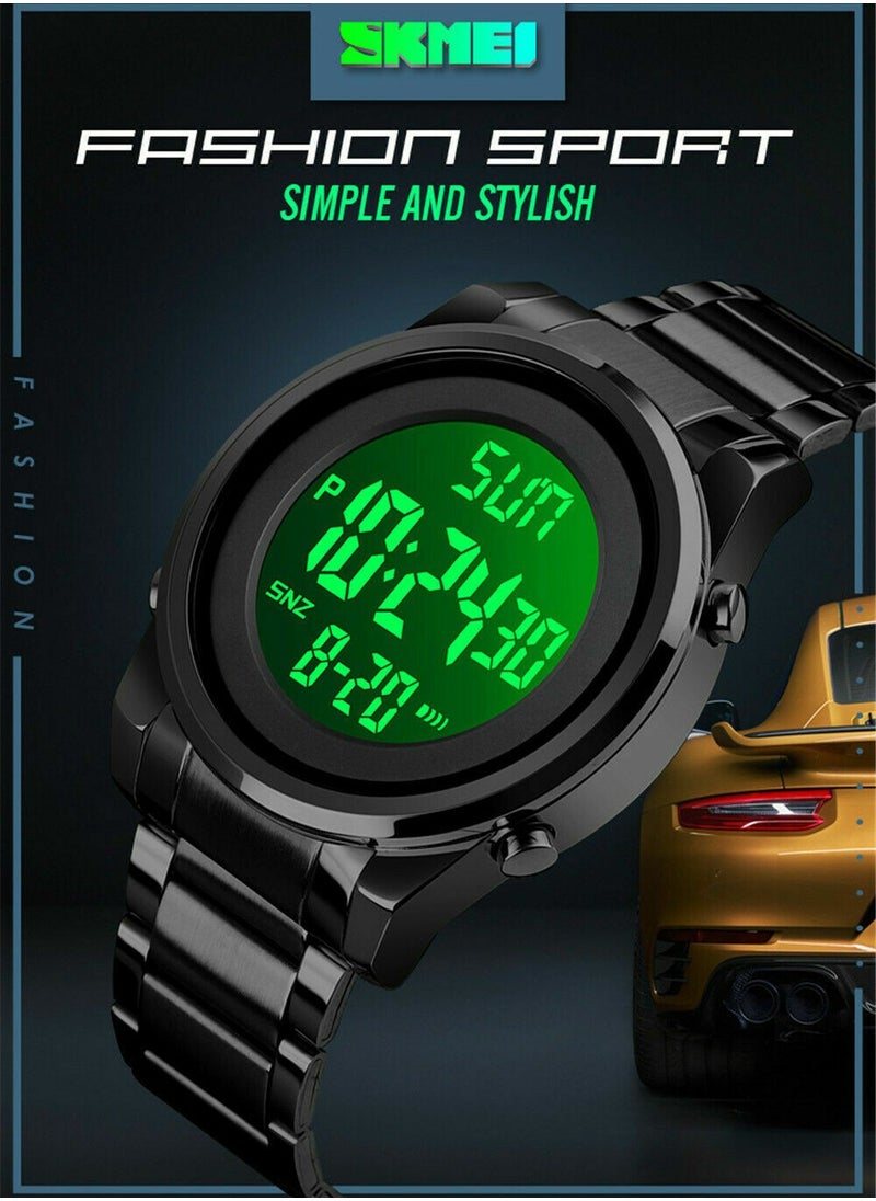 SKMEI - Men's Digital Business Watch - 52 mm - Silver - Image 1