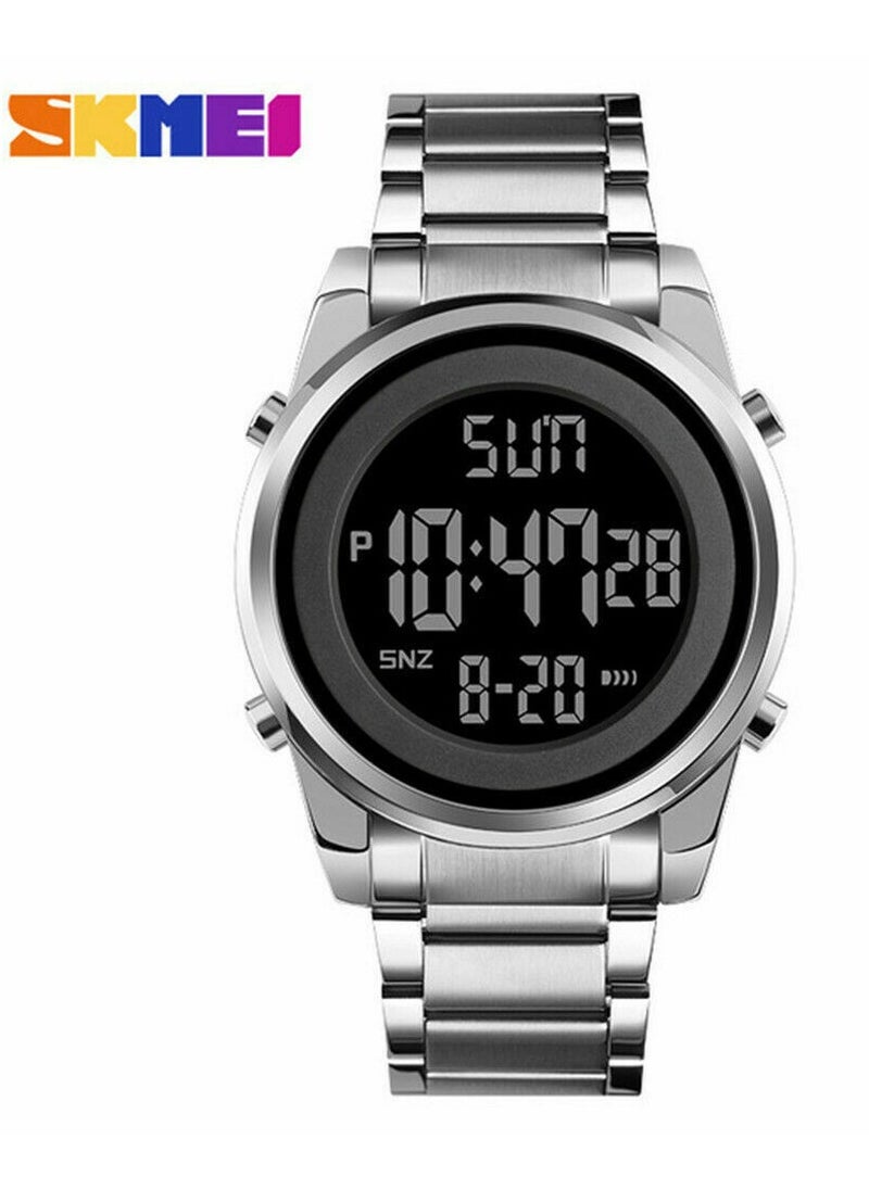SKMEI - Men's Digital Business Watch - 52 mm - Silver - Image 1