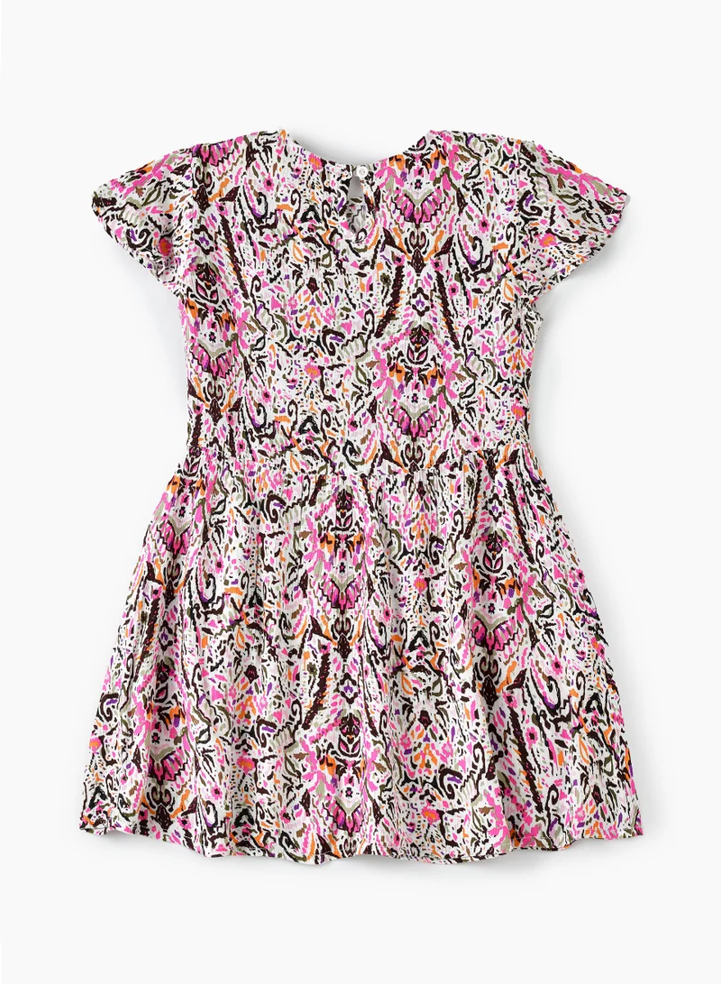 Jelliene Tween Trendsetter: Girls' Flowy Viscose Dress Breezy Comfort & Summer Style