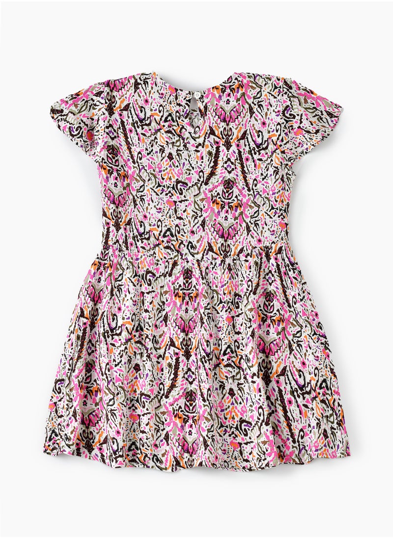 Jelliene Tween Trendsetter: Girls' Flowy Viscose Dress Breezy Comfort & Summer Style  - Image 2