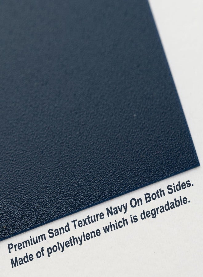 TOTiyea 50 Pack 12 Mil Poly Binding Covers, Sand Texture Binding Presentation Covers, Plastic Binding Covers, Square Corners, Un-Punched (8.5 x 11 Inches, Letter Size, Navy Color) - Image 3