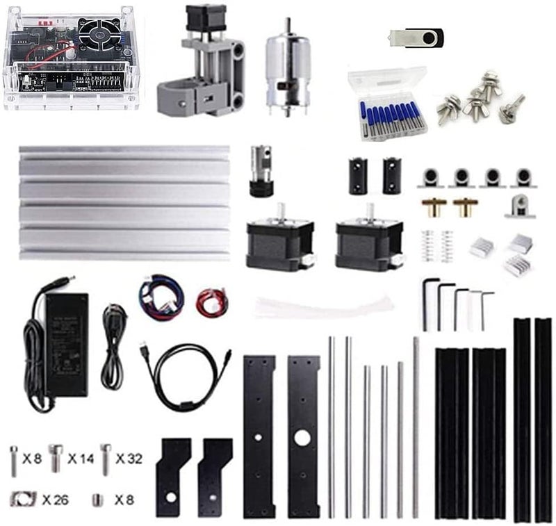 CNCTOPBAOS 1610 PRO Mini CNC Router Kit,3 Axis Desktop GRBL Control DIY Engraver Engraving Machine,Carving Engrave on Acrylic,PVC,PCB,Plastic,Wood Cutting Milling Machine - Image 4