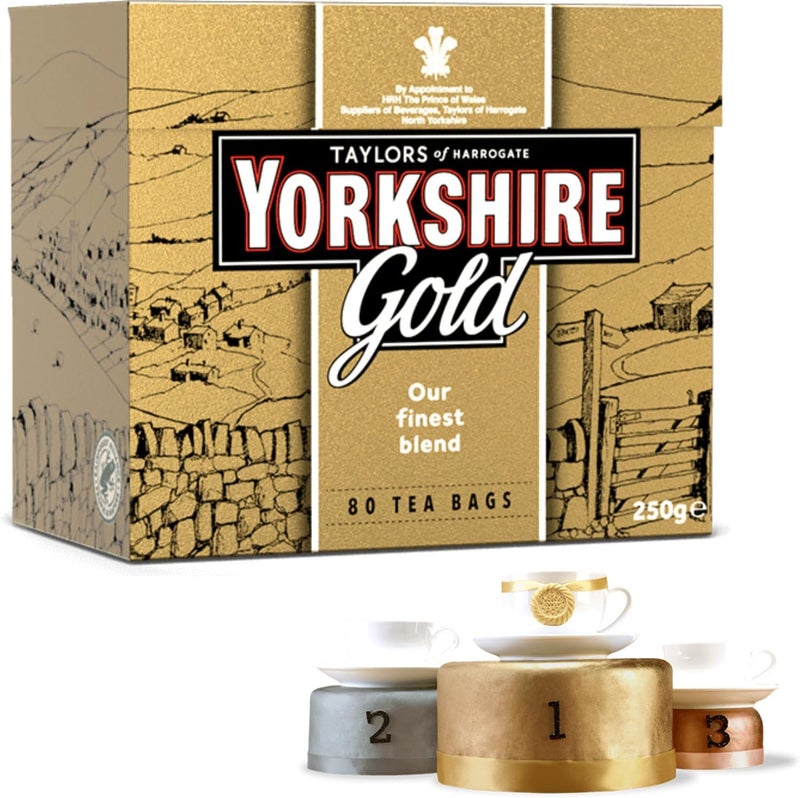 Taylors of Harrogate Yorkshire Gold Wrapped Tea Bags, 200 Count - Image 2