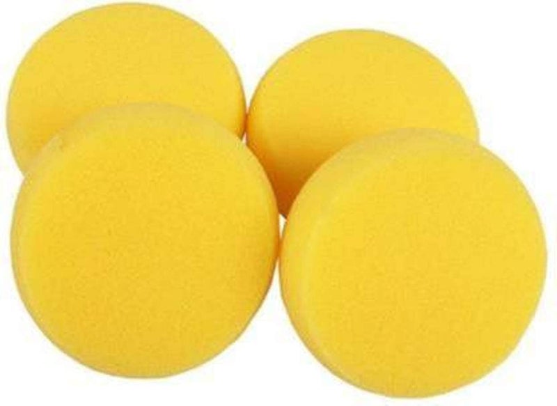 AmigozZ 4pcs Yellow Painting Sponges, Synthetic Artist Sponges, Watercolors Sponges for Art & Craft, Pottery, Clay Cleaning Ceramics Wall. - Image 1