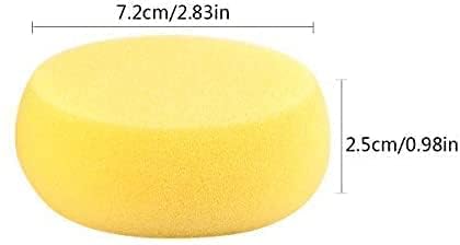 AmigozZ 4pcs Yellow Painting Sponges, Synthetic Artist Sponges, Watercolors Sponges for Art & Craft, Pottery, Clay Cleaning Ceramics Wall. - Image 3