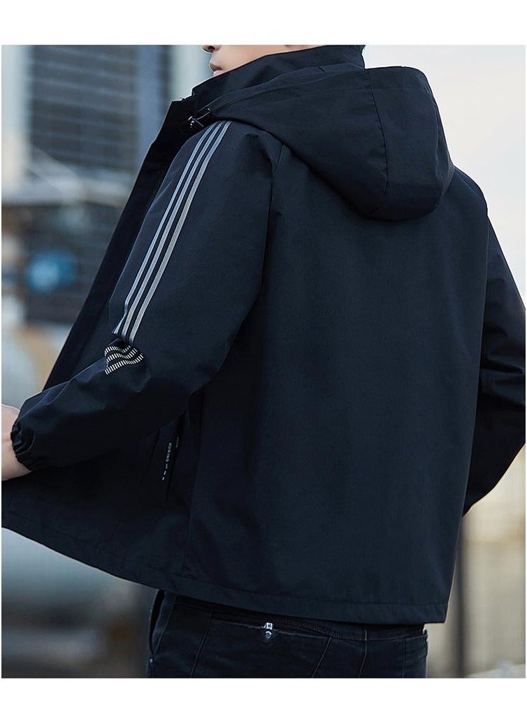 Fashionable Men's Windproof And Waterproof Outdoor Sports Hooded Jacket  - Image 4
