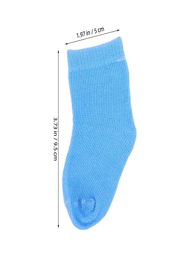 Garneck 8 Pairs Baby Doll Socks for 18 Inch Dolls: Mini Colorful Sock Shoes Style Dollhouse Clothes Accessories Soft Stretch Knit Pretend Play Dress Up Dollhouse Decor Puppet Play - Image 5