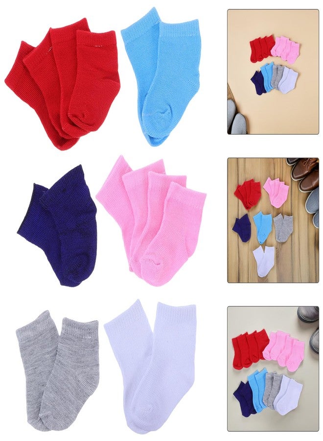 Garneck 8 Pairs Baby Doll Socks for 18 Inch Dolls: Mini Colorful Sock Shoes Style Dollhouse Clothes Accessories Soft Stretch Knit Pretend Play Dress Up Dollhouse Decor Puppet Play - Image 4
