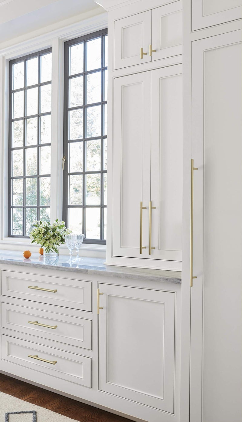 Amerock Bar Pulls 3 in (76 mm) Center-to-Center Golden Champagne Cabinet Pull - 10 Pack - Image 2