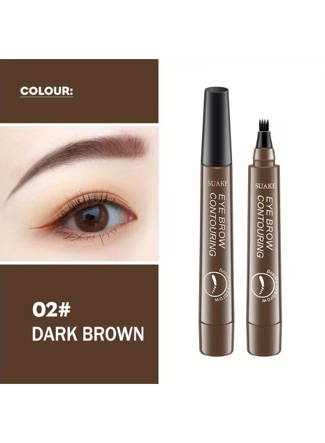 SUAKE Four-Prong Eyebrow Pencil, Waterproof and Sweatproof with Long-lasting Wear - Image 1