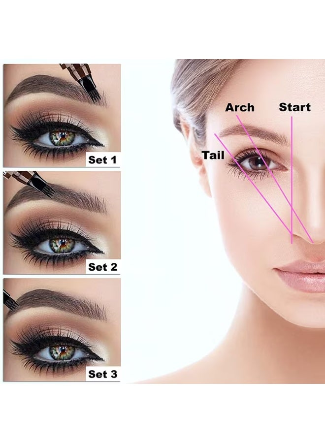 SUAKE Four-Prong Eyebrow Pencil, Waterproof and Sweatproof with Long-lasting Wear - Image 4