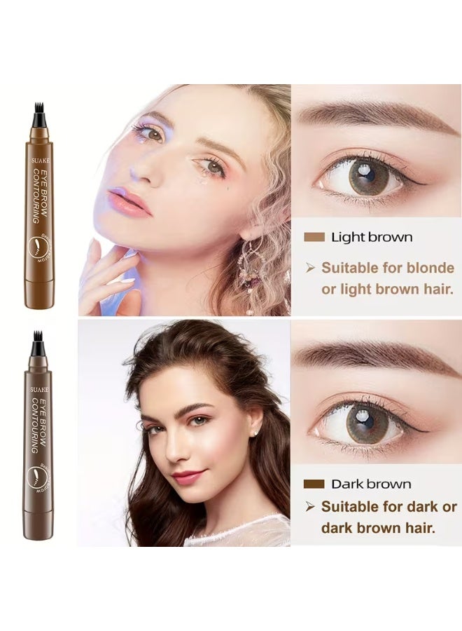 SUAKE Four-Prong Eyebrow Pencil, Waterproof and Sweatproof with Long-lasting Wear - Image 5