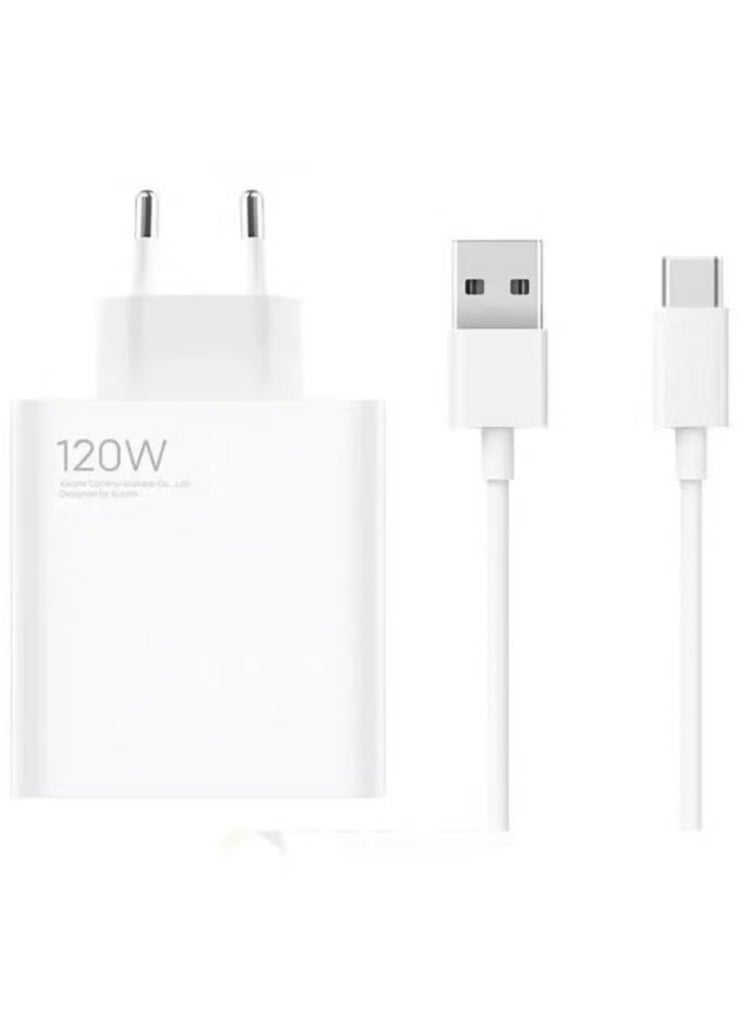 ELTRAZONE 120W Type-A Fast Charging Combo Super-Fast USB Charger for Phones, Tablets, and Laptops | Universal Compatibility, Durable & Safe Design for Reliable Performance in White - Image 1