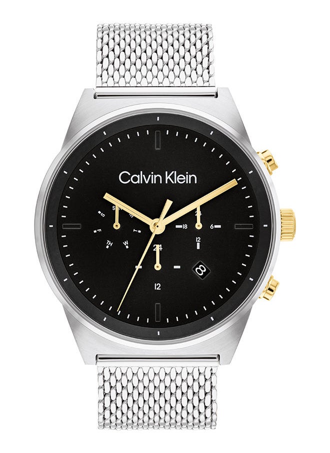 CALVIN KLEIN Men's Analog Round Shape Stainless Steel Wrist Watch 25200296 - 44 Mm 