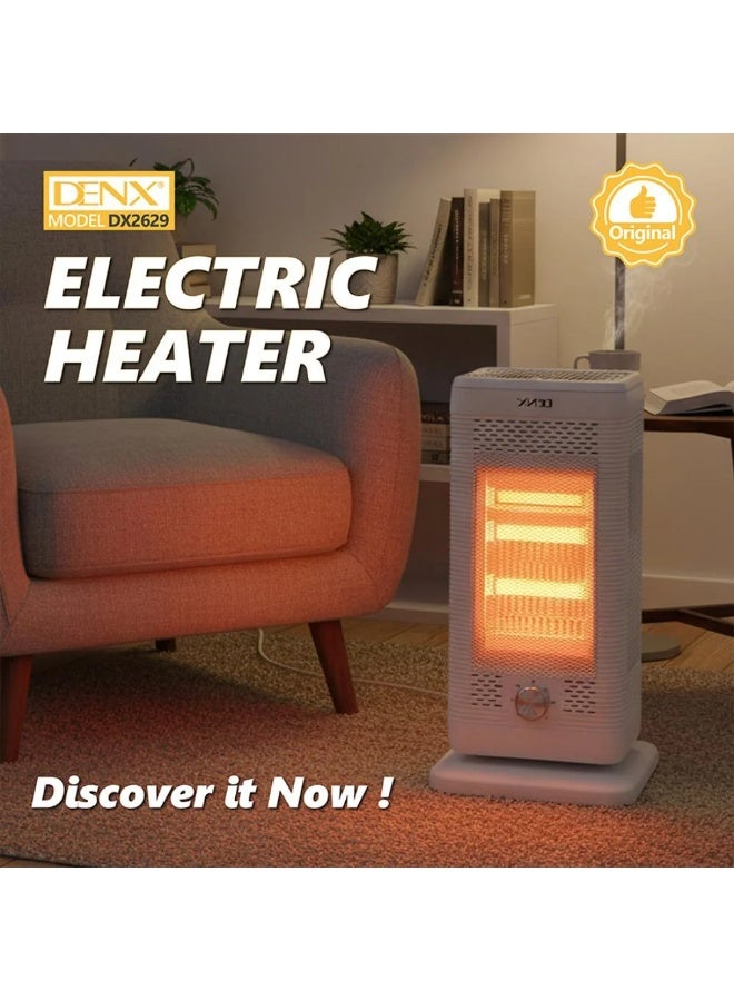 DENX DX2629 Powerful 2000W Electric Heater with Timer and 5 Heat Levels - Image 5