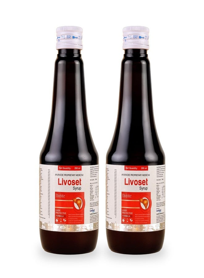 Leeford LivoSet Liver Syrup 200ml (Pack of 2) | Ayurvedic Blend for Liver & Spleen Health | Relieves Indigestion, Enhances Appetite & Metabolism | Natural Detox & Vitality Support - Image 1