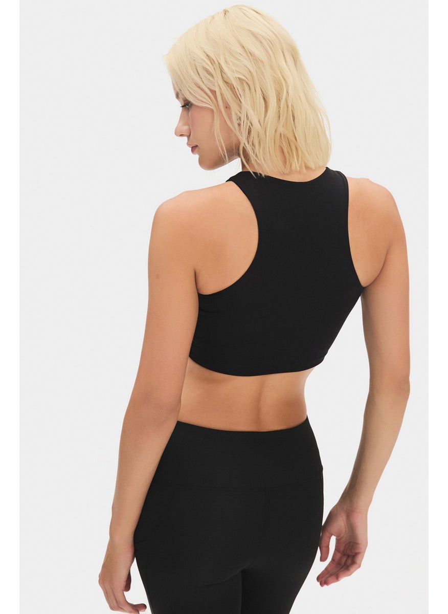 JOYSTAR - Women's Halter Neck T-Shirt with Bra Inside - Image 1