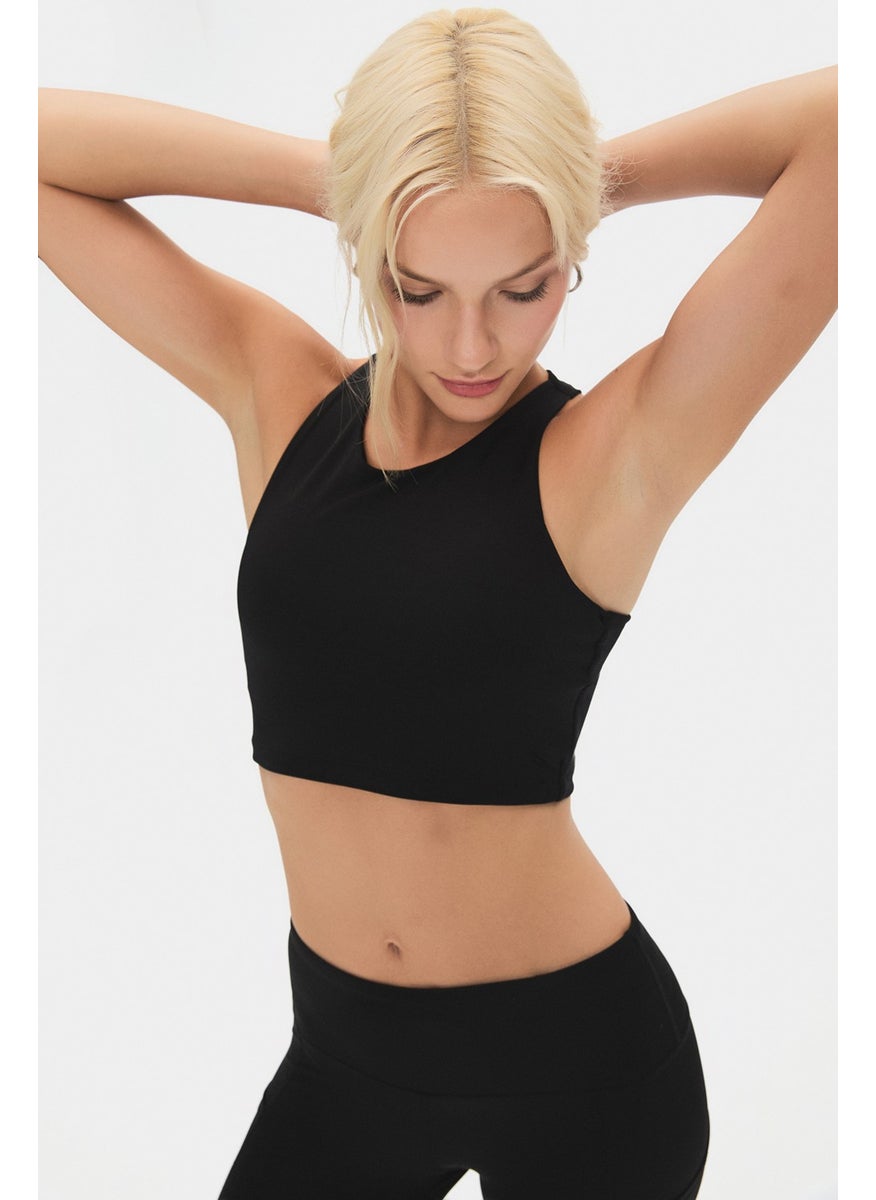 JOYSTAR - Women's Halter Neck T-Shirt with Bra Inside - Image 1