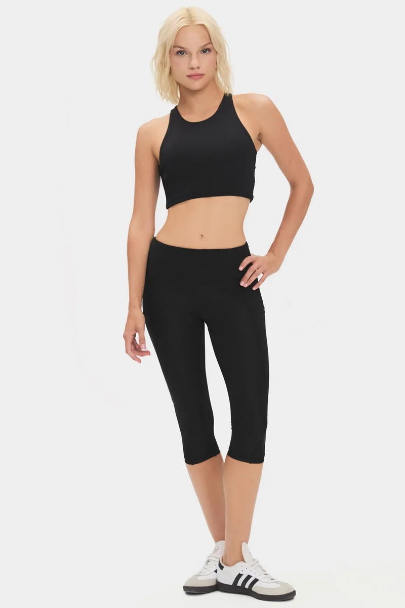جويستار Women's Halter Neck T-Shirt with Bra Inside
