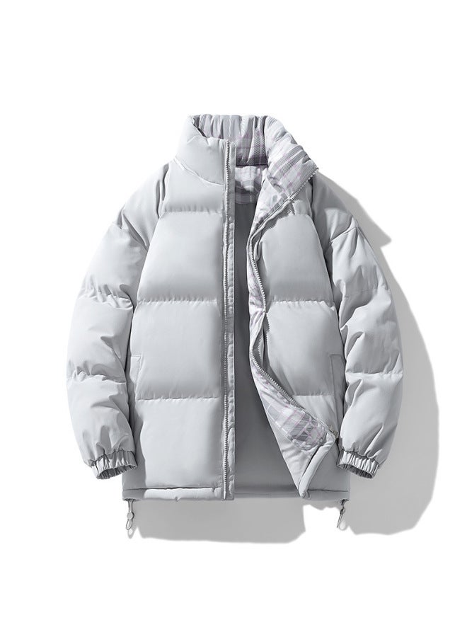 New Winter Men's And Women's Cotton Clothing Korean Style Trendy Brand Bread Clothing Loose Stand-up Collar Thickeneded Short Couple Casual Jacket For Women