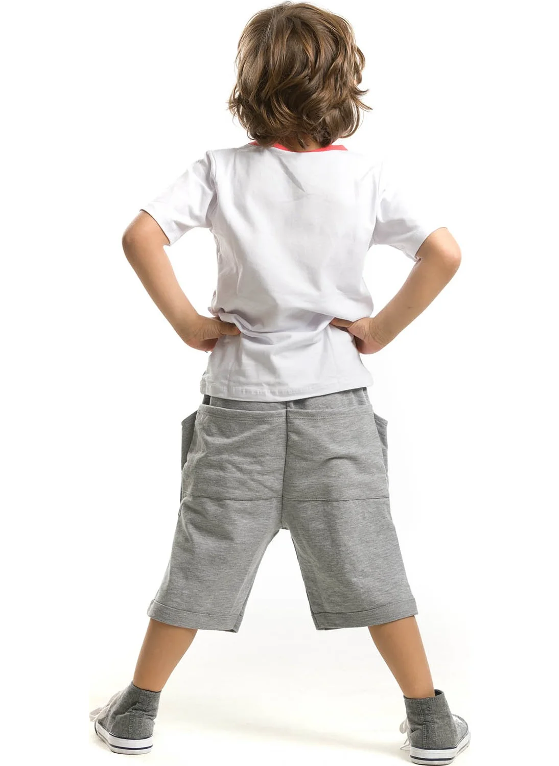 Denokids Crocodile Baggy Boy T-shirt Shorts Set
