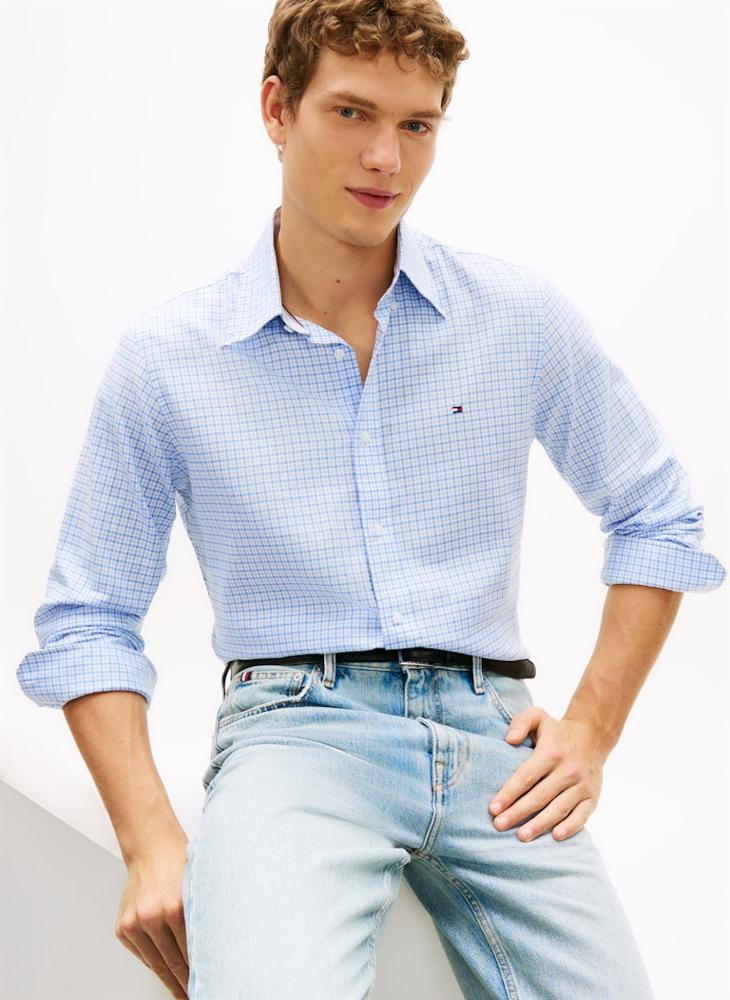 TOMMY HILFIGER Regular Fit Check Oxford Shirt - Image 3