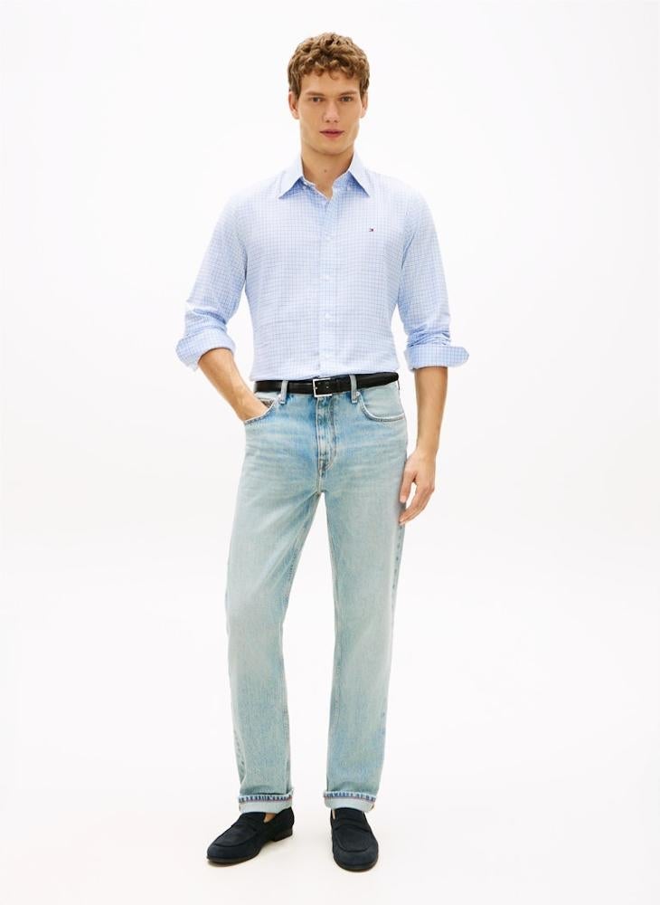 TOMMY HILFIGER Regular Fit Check Oxford Shirt - Image 4