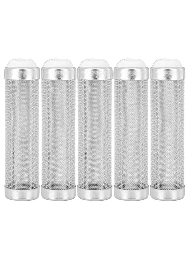 Chiffonade 5 Pcs Stainless Steel Aquarium Filter Inlet Cover Protective Mesh Basket for Shrimp and Small Fish Universal Fit External Canister Filters(16mm) - Image 1