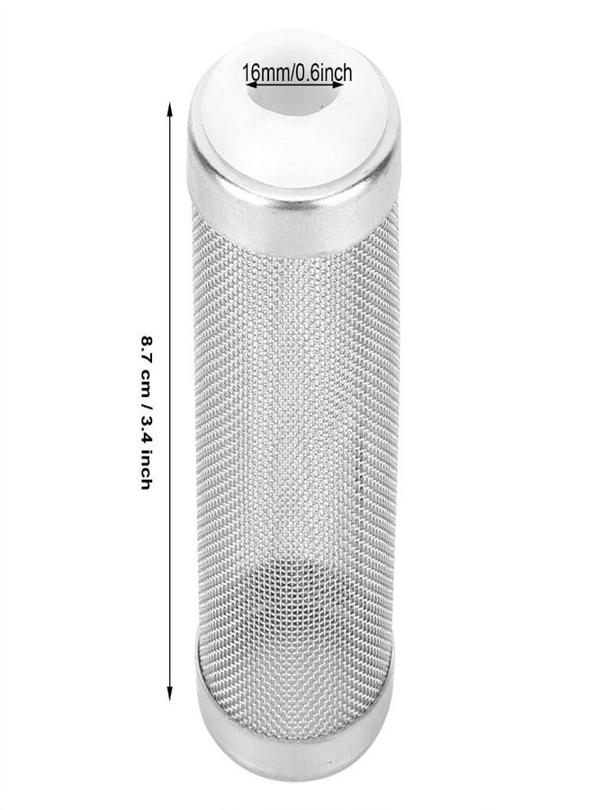 Chiffonade 5 Pcs Stainless Steel Aquarium Filter Inlet Cover Protective Mesh Basket for Shrimp and Small Fish Universal Fit External Canister Filters(16mm) - Image 2
