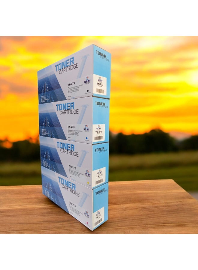 LET MY TN273 Toner Cartridges Replacement for Brother TN-273BK TN-273C TN-273M TN-273Y Color Toner Cartridge Set for MFC-L3750CDW DCP-L3510CDW DCP-L3551CDW Printers (Black/ Cyan / Magenta / Yellow) - Image 3
