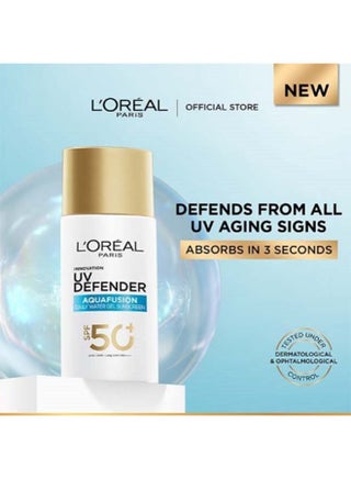 لوريال باريس يو في ديفندر أكوافيوجن بعامل حماية SPF 50 | تركيبة خفيفة | 50 مل - view 2