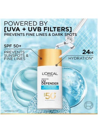 لوريال باريس يو في ديفندر أكوافيوجن بعامل حماية SPF 50 | تركيبة خفيفة | 50 مل - view 4