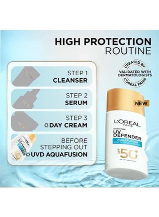 لوريال باريس يو في ديفندر أكوافيوجن بعامل حماية SPF 50 | تركيبة خفيفة | 50 مل - view 5