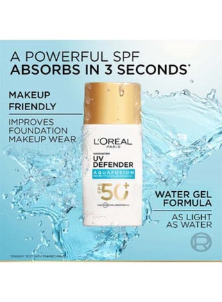 لوريال باريس يو في ديفندر أكوافيوجن بعامل حماية SPF 50 | تركيبة خفيفة | 50 مل - view 3