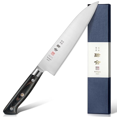 kanngou 8.27 Inch Japanese Chef Knife Kitchen Knife, Japan AUS-8 Alloy Steel Gyuto Knife with Full-Tang Pakkawood Handle, Chef's Knives with Premium Gift Box (Classic Series) - Image 1