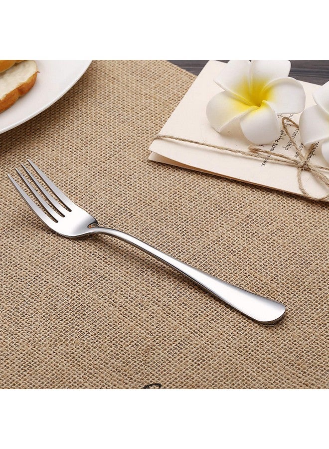VANRA 2-Piece Children Flatware Set 18/10 Stainless Steel Child Set Tableware Set Silver Cutlery Set Silverware Dinner Utensils for Kids (Chrome Finished) (1 Fork + 1 Spoon) - Image 3
