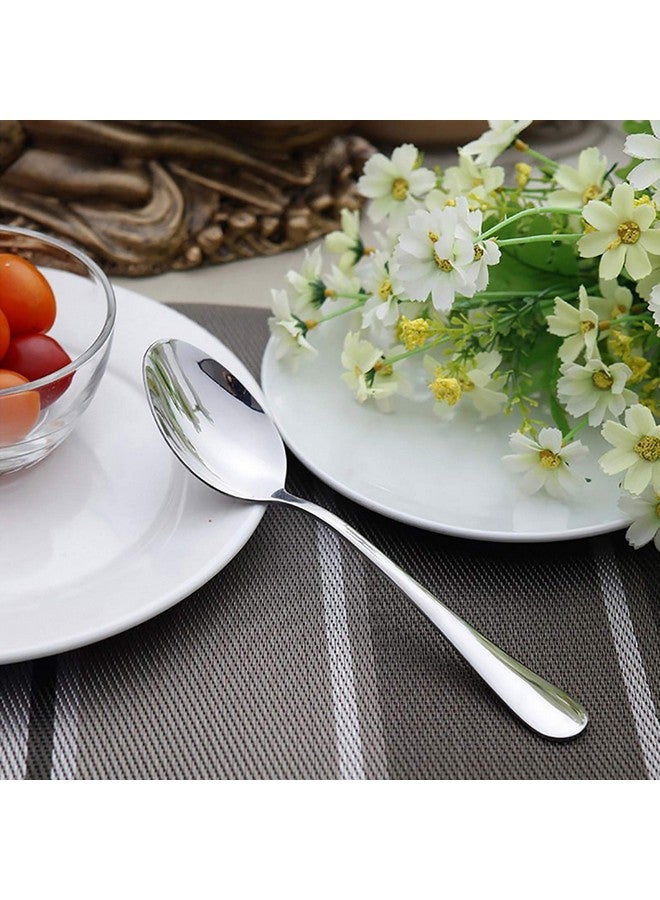 VANRA 2-Piece Children Flatware Set 18/10 Stainless Steel Child Set Tableware Set Silver Cutlery Set Silverware Dinner Utensils for Kids (Chrome Finished) (1 Fork + 1 Spoon) - Image 2