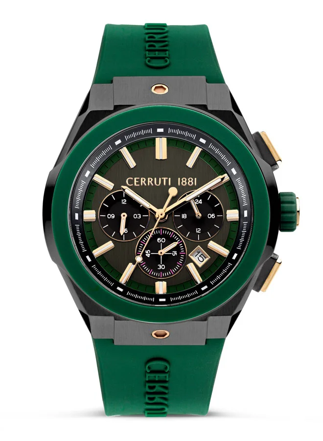 شيروتي 1881 Cerruti Watch for Men - Black Dial - 48 MM