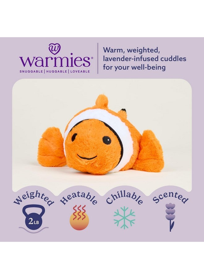 warmies Microwavable & Weighted Stuffed Animals, Clown Fish - Heated Stuffed Animal Plushie for Warmth & Comfort - Cute Soft Plush Toys for Adults & Children (Boys, Girls, Babies & Toddlers) - Image 2