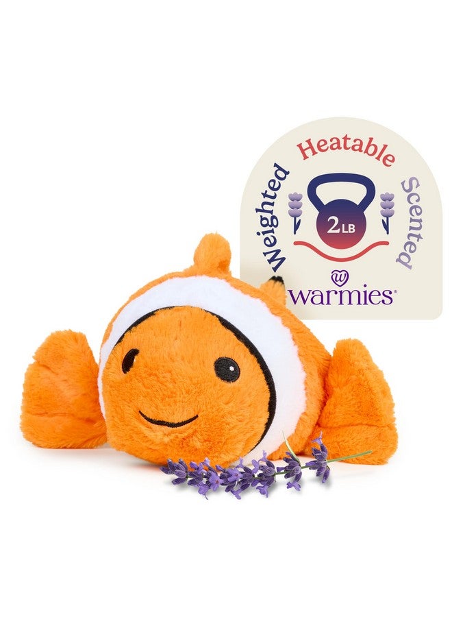warmies Microwavable & Weighted Stuffed Animals, Clown Fish - Heated Stuffed Animal Plushie for Warmth & Comfort - Cute Soft Plush Toys for Adults & Children (Boys, Girls, Babies & Toddlers) - Image 1