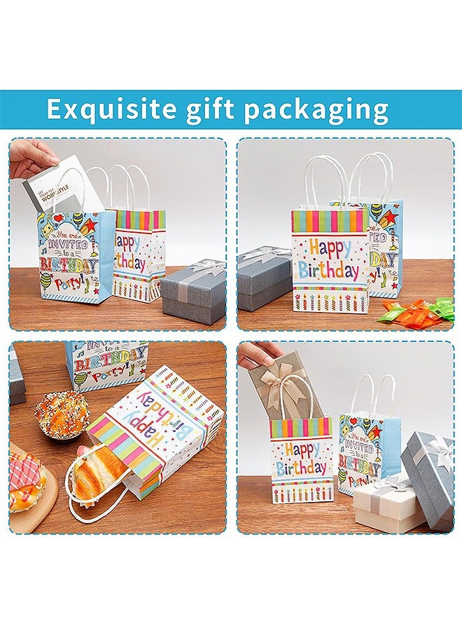 Generic 6 Pcs Birthday Gift Bag, Paper Tote Candy Bags, Birthday Party Supplies Decorations - Image 3
