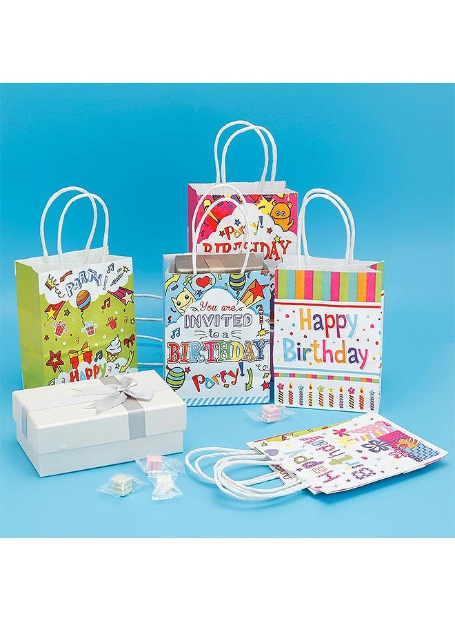 Generic 6 Pcs Birthday Gift Bag, Paper Tote Candy Bags, Birthday Party Supplies Decorations - Image 4